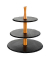Etagere braun, schwarz 34,0 cm