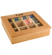 Teebox hellbraun 31,0 x 28,0 cm