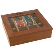 Teebox braun 31,0 x 28,0 cm