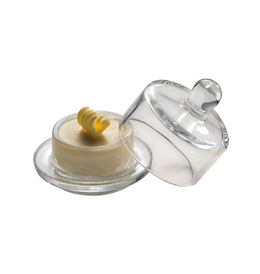 Butterdosen 9,0 cm hoch transparent