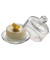 Butterdosen 9,0 cm hoch transparent