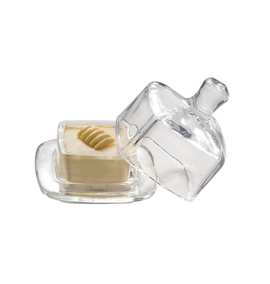 Butterdosen 9,0 cm hoch transparent 0,07 l