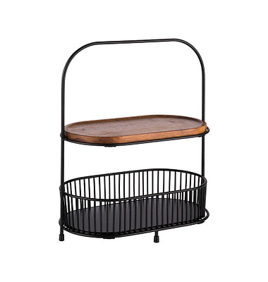 Etagere ALL-ROUNDER schwarz 37,5 cm