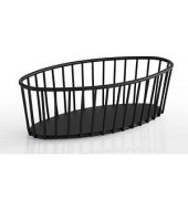 Obstschale URBAN schwarz 21,0 x 10,0 cm