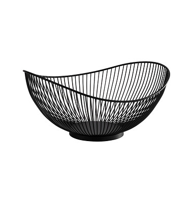 Obstschale SVART schwarz 25,5 x 29,5 cm Obstschale SVART schwarz 25,5 x 29,5 cm