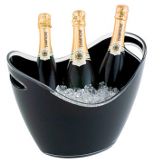 Champagnerkühler schwarz