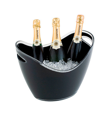 Champagnerkühler schwarz