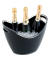 Champagnerkühler schwarz