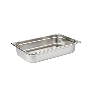 GN-Behälter 10,0 cm hoch silber 13,25 l