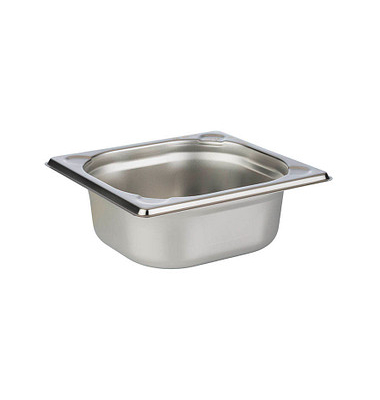 GN-Behälter 6,5 cm hoch silber 1,0 l GN-Behälter 6,5 cm hoch silber 1,0 l