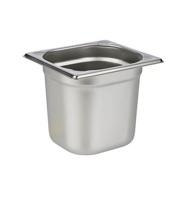 GN-Behälter 15,0 cm hoch silber 2,4 l