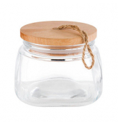Vorratsdosen WOODY 11,0 cm hoch transparent 1,0 l