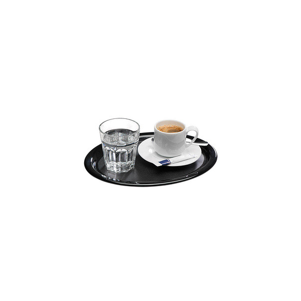 4004133842519 - APS Serviertablett KAFFEEHAUS oval Melamin schwarz 4004133842519 - APS Serviertablett KAFFEEHAUS oval Melamin schwarz