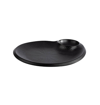 Teller NERO schwarz 20,0 x 24,0 cm