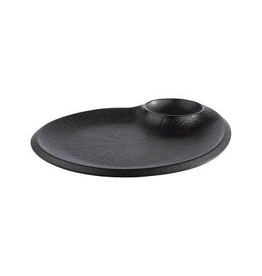 Teller NERO schwarz 25,0 x 30,0 cm