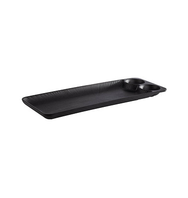 Tablett NERO schwarz 15,0 x 41,0 cm