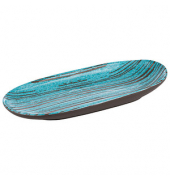 Teller CANCUN blaubraun 13,5 x 28,0 cm
