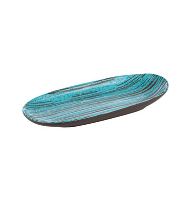 Teller CANCUN blaubraun 13,5 x 28,0 cm