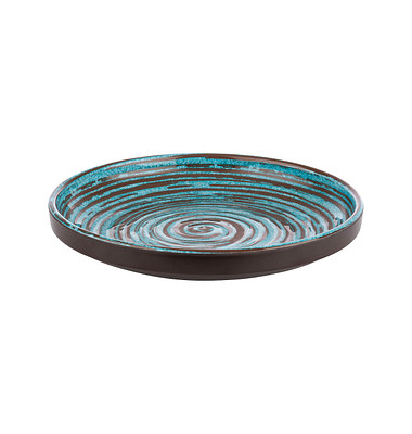 Teller CANCUN blaubraun 23,0 cm