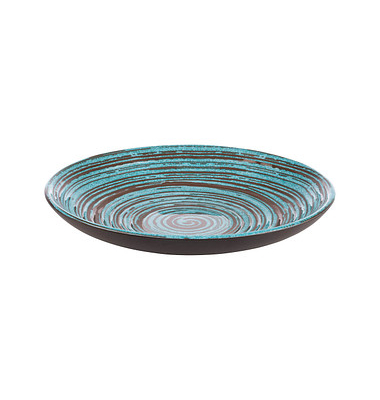 Teller CANCUN blaubraun 25,5 cm
