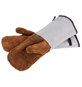 Ofenhandschuh, grau/braun, Größe Einheitsgröße
