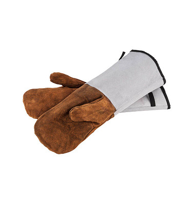 Ofenhandschuh, grau/braun, Größe Einheitsgröße