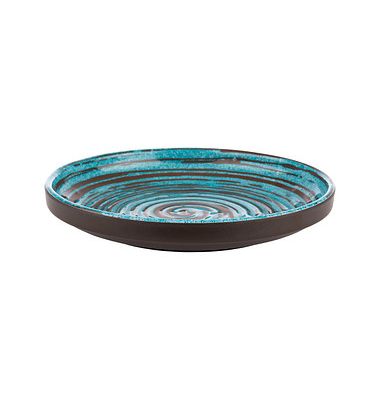 Teller CANCUN blaubraun 18,0 cm