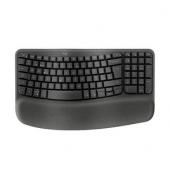 WAVE KEYS ergonomische Tastatur kabellos schwarz