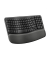 WAVE KEYS ergonomische Tastatur kabellos schwarz