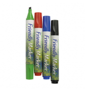 Permanentmarker-Set Friendly Medium, 16150, Pack, 4-farbig sortiert, 1-5mm Keilspitze