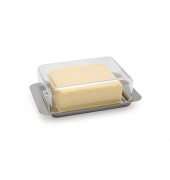 Butterdose 5,5 cm hoch transparent