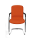 2 Topstar Besucherstühle Open Chair 110 OC690 T34 orange Stoff