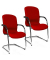 2 Topstar Besucherstühle Open Chair 110 OC690 T31 rot Stoff