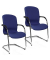 2 Topstar Besucherstühle Open Chair 110 OC690 T38 royalblau Stoff
