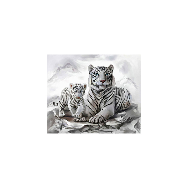 4016490910985 - Bastelset Tigermama mit Jungtier weiß 4016490910985 PRACHT Creatives 4016490910985 - Bastelset Tigermama mit Jungtier weiß 4016490910985 PRACHT Creatives