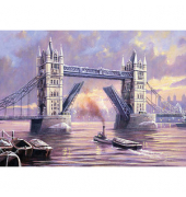 Malen-nach-Zahlen Tower Bridge mehrfarbig