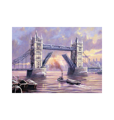 Malen-nach-Zahlen Tower Bridge mehrfarbig