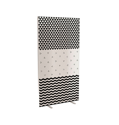 Trennwand easyScreen Black & White 60437 bunt 94,0 x 173,4 cm