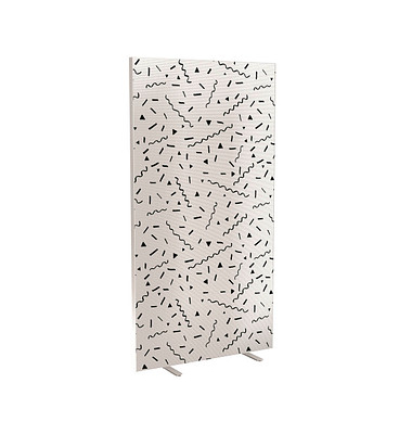 Trennwand easyScreen Black & White 60421 bunt 94,0 x 173,4 cm