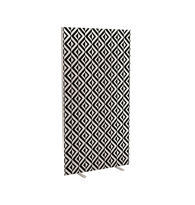 Trennwand easyScreen Black & White 60597 bunt 94,0 x 173,4 cm