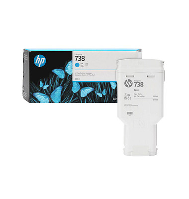 Druckerpatrone 738 676M6A (kompatibel zu HP DesignJet 850), cyan