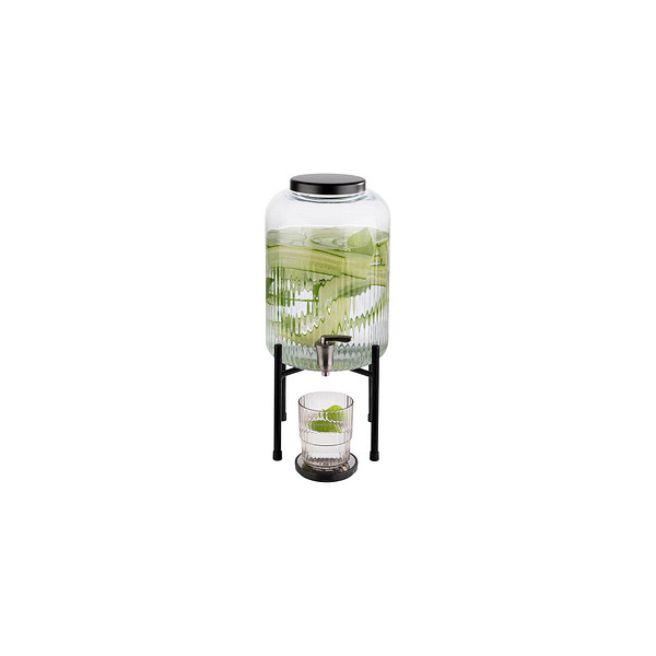 4004133104501 - Getränkespender INDUSTRIAL Zapfanlagen schwarz (schwarz transparent) Weitere Tischaccessoires Inklusive Deckel Zapfhahn und Antirutschmatte 7 Liter 4004133104501 - Getränkespender INDUSTRIAL Zapfanlagen schwarz (schwarz transparent) Weitere Tischaccessoires Inklusive Deckel Zapfhahn und Antirutschmatte 7 Liter