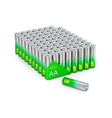 Batterien SUPER, AA / Mignon / LR06, 1,5 Volt