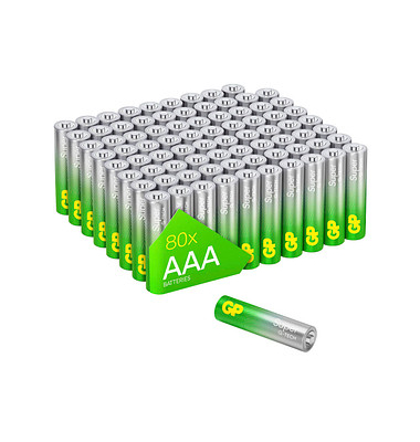 80 GP Batterien SUPER Micro AAA 1,5 V