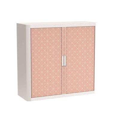 easyOffice Vintage Rollladenschrank 60932 2 Fachböden 110,0 x 41,5 x 104,0 cm