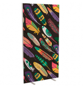 Trennwand easyScreen Colour, 60133 bunt 94,0 x 173,4 cm