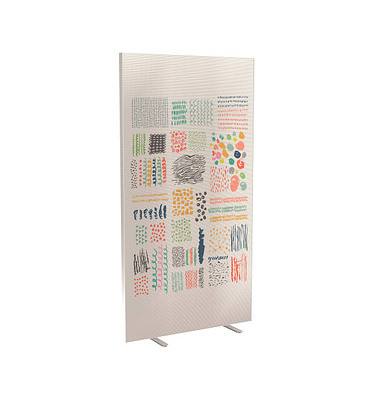 Trennwand easyScreen Colour, 61087 bunt 94,0 x 173,4 cm