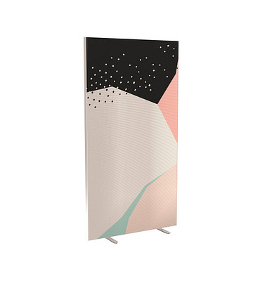 Trennwand easyScreen Colour, 61023 bunt 94,0 x 173,4 cm