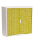 easyOffice Vintage Rollladenschrank 60852 2 Fachböden 110,0 x 41,5 x 104,0 cm