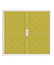 easyOffice Vintage Rollladenschrank 60852 2 Fachböden 110,0 x 41,5 x 104,0 cm